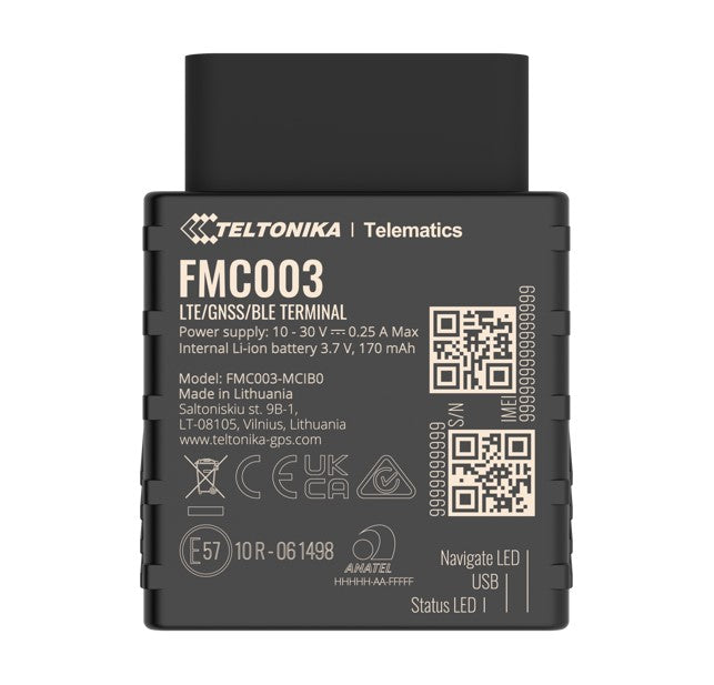 Teltonika FMC003 Advanced Plug and Track Real-Time Tracking Terminal with GNSS, GSM and Bluetooth Connectivity By Teltonika - Buy Now - AU $141.12 At The Tech Geeks Australia