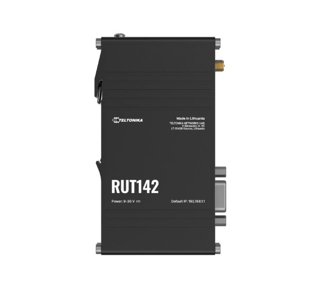 Teltonika RUT142 Industrial Router, Wi-Fi 4, RS232  for Serial Communication, Integrated DIN Rail Bracket, 3-Pin Power Connector, PSU excluded By Teltonika - Buy Now - AU $128.80 At The Tech Geeks Australia