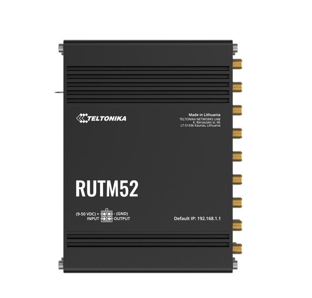Teltonika RUTM52 Dual 5G Router, 5G dual SIM/ESIM cellular, 5 Gigabit Ethernet ports, Backward compatible with 4G(LTE Cat 20) By Teltonika - Buy Now - AU $2139.20 At The Tech Geeks Australia