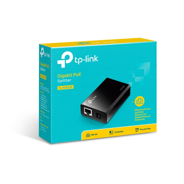 TP-Link POE10R Omada PoE Splitter 2xGbE Gigabit RJ45 Port Power Over Ethernet Adapter carry Power & Data over 100m Plug & Play By TP-LINK - Buy Now - AU $17.43 At The Tech Geeks Australia