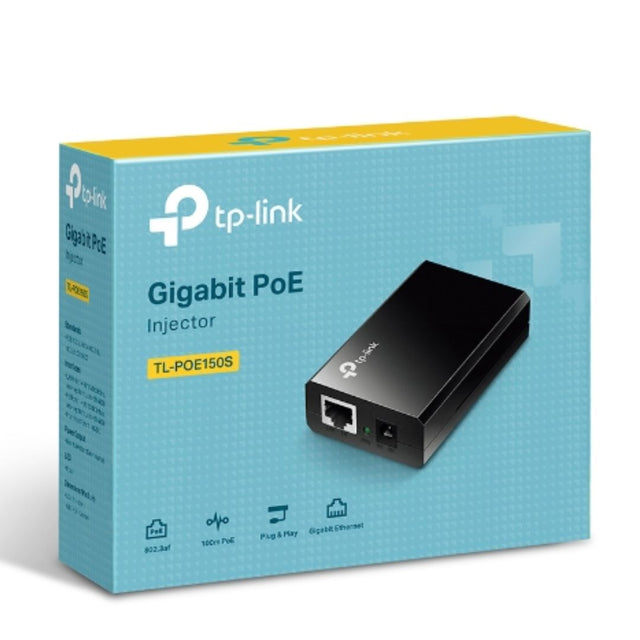 TP-Link POE150S Omada PoE Injector Adapter, IEEE 802.3af compliant, Data and power carried over the same cable up to 100 meters, plastic case, pocket By TP-LINK - Buy Now - AU $23.05 At The Tech Geeks Australia