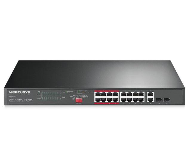 Mercusys MS120GP 20-Port Gigabit Rackmount Switch with 16-Port PoE+ By TP-LINK - Buy Now - AU $252.25 At The Tech Geeks Australia