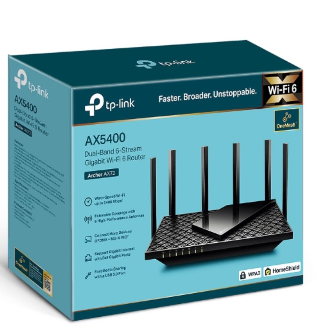 TP-Link Archer AX55 Pro AX3000 Dual-Band Wi-Fi 6 Router,  574 Mbps at 2.4 GHz + 2402 Mbps at 5 GHz  , 4— Antennas,1— 2.5 Gbps WAN/LAN Port + 1— Gigabi By TP-LINK - Buy Now - AU $164.74 At The Tech Geeks Australia