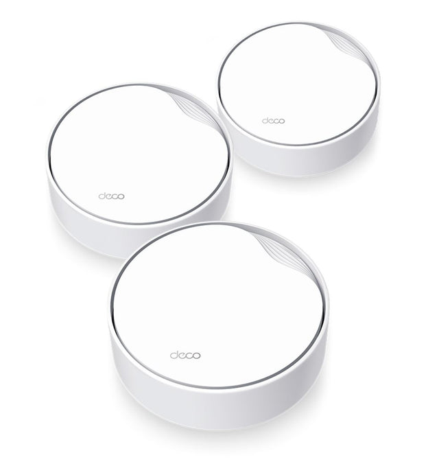 TP-Link Deco X50-PoE(3-pack) AX3000 Whole Home Mesh WiFi 6 System with PoE,  574 Mbps at 2.4 GHz + 2402 Mbps at 5 GHz By TP-LINK - Buy Now - AU $464.37 At The Tech Geeks Australia