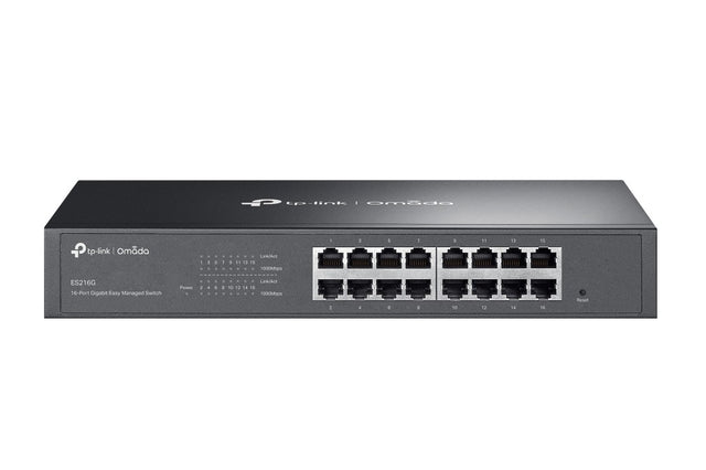 TP-Link ES216G Omada 16-Port Gigabit Easy Managed Switch, Flow Control, Loopback Detection, Port Isolation, Port Mirroring, LAG, VLAN, IGMP Snooping, By TP-LINK - Buy Now - AU $118.64 At The Tech Geeks Australia