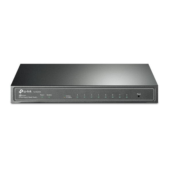 TP-Link SG2008 JetStream 8-Port Gigabit Smart Switch PORT: 8— Gigabit RJ45 Ports: Desktop Steel Case, Static Routing,Omada By TP-LINK - Buy Now - AU $120.04 At The Tech Geeks Australia