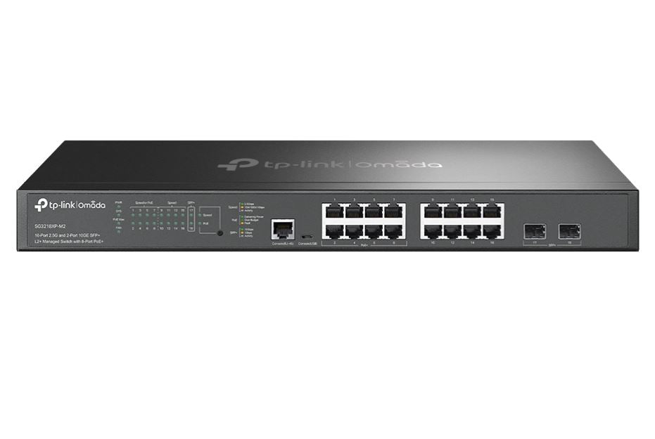 TP-Link SG3218XP-M2, Omada 16-Port 2.5G and 2-Port 10GE SFP+ L2+ Managed Switch with 8-Port PoE+,  Integration with Omada SDN Controller,Static Routin By TP-LINK - Buy Now - AU $697.09 At The Tech Geeks Australia