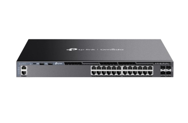 TP-Link SG6428X Omada 24-Port Gigabit Stackable L3 Managed Switch with 4 10GE SFP+ Slots, 24— Gigabit RJ45 Ports, 4— 10G SFP+ Slots, RJ45/Type C USB C By TP-LINK - Buy Now - AU $1861.47 At The Tech Geeks Australia