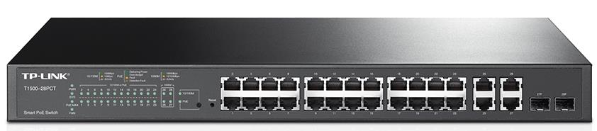 TP-Link T1500-28PCT (TL-SL2428P) JetStream 24-Port 10/100Mbps + 4-Port Gigabit Smart PoE+ Switch, Omada By TP-LINK - Buy Now - AU $371.36 At The Tech Geeks Australia