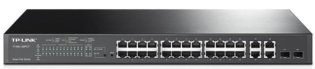 TP-Link T1500-28PCT (TL-SL2428P) JetStream 24-Port 10/100Mbps + 4-Port Gigabit Smart PoE+ Switch, Omada By TP-LINK - Buy Now - AU $371.36 At The Tech Geeks Australia
