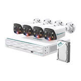 Omada B8S4-2T - TP-Link Omada 8MP Bullet PoE Security Camera System with 2TB HDD, 4 Cameras and 16-Channel NVR