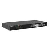 RG-ES118FGS-LP - Ruijie Reyee 16 Fast Ethernet + 2 Gigabit SFP Combo Unmanaged Switch with 16 Port PoE+ 120W PoE Budget