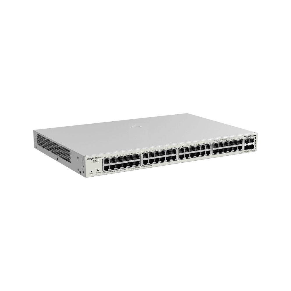 RG-NBS3100-48GT4SFP-P-V2 - Ruijie Reyee 48 Port Gigabit Layer 2 Managed PoE+ Switch 370W 48x GE + 4x SFP 5 Year Warranty