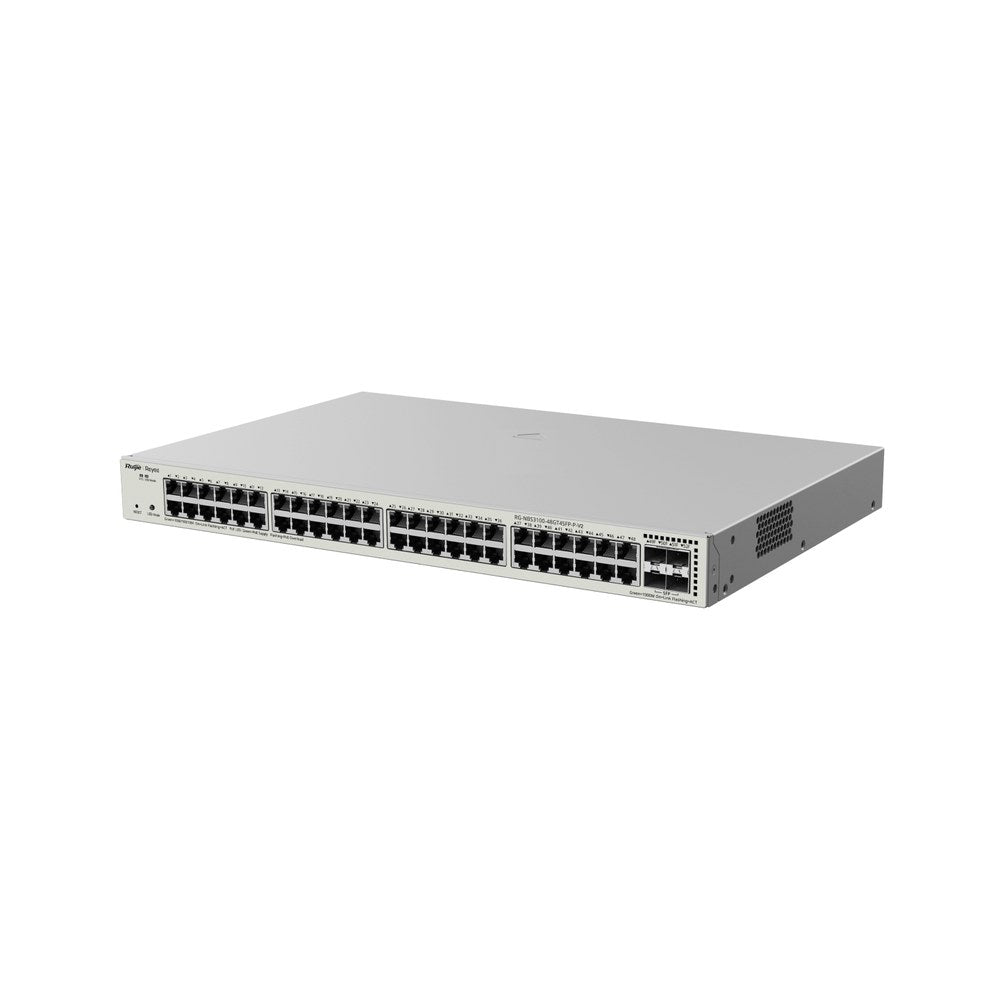 RG-NBS3100-48GT4SFP-P-V2 - Ruijie Reyee 48 Port Gigabit Layer 2 Managed PoE+ Switch 370W 48x GE + 4x SFP 5 Year Warranty