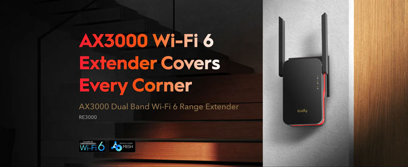 Cudy RE3000 AX3000 WiFi 6 Mesh Repeater By Cudy - Buy Now - AU $116.71 At The Tech Geeks Australia