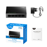 Cudy GS105 5-Port Gigabit Metal Switch By Cudy - Buy Now - AU $27.30 At The Tech Geeks Australia