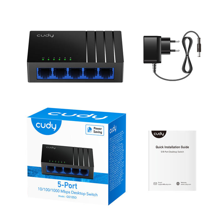 Cudy GS105D 5-Port Gigabit Desktop Switch By Cudy - Buy Now - AU $21.52 At The Tech Geeks Australia