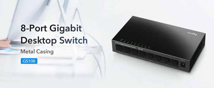 Cudy GS108 8-Port Gigabit Metal Switch By Cudy - Buy Now - AU $40.60 At The Tech Geeks Australia