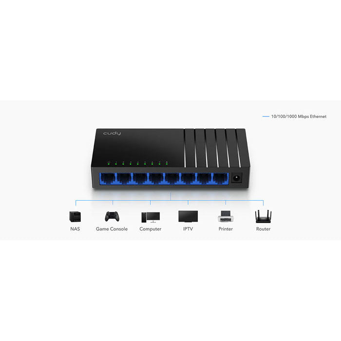 Cudy GS108D 8-Port Gigabit Desktop Switch By Cudy - Buy Now - AU $38.73 At The Tech Geeks Australia