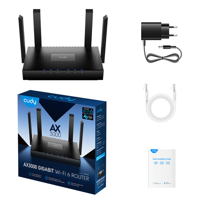 Cudy WR3000 AX3000 Gigabit WiFi 6 Mesh Router By Cudy - Buy Now - AU $115.73 At The Tech Geeks Australia