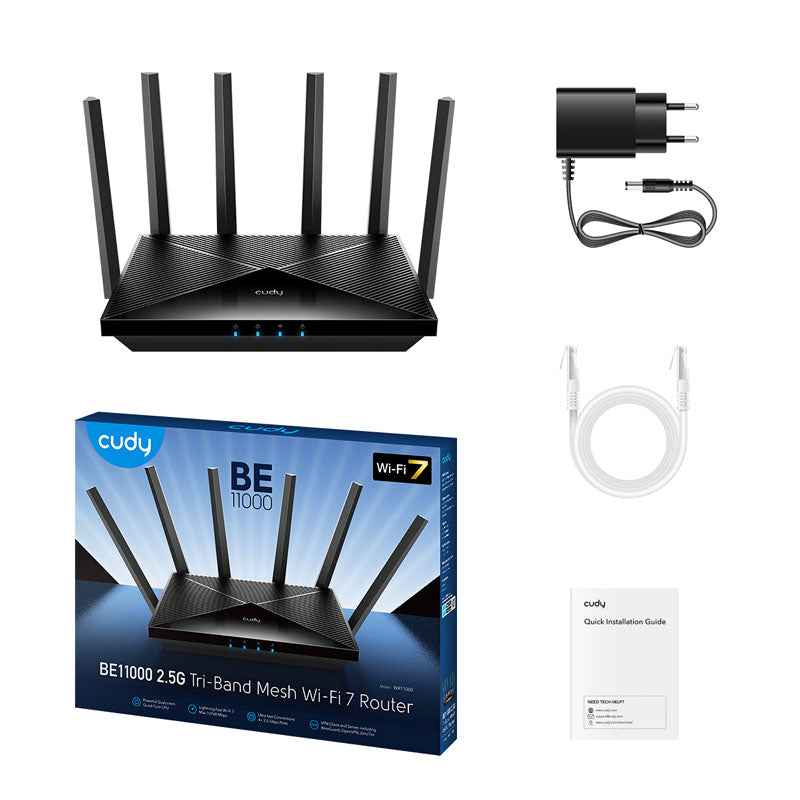 WR6500H 1.0 Cudy BE6500 2.5G Wi-Fi 7 Router By Cudy - Buy Now - AU $197.39 At The Tech Geeks Australia