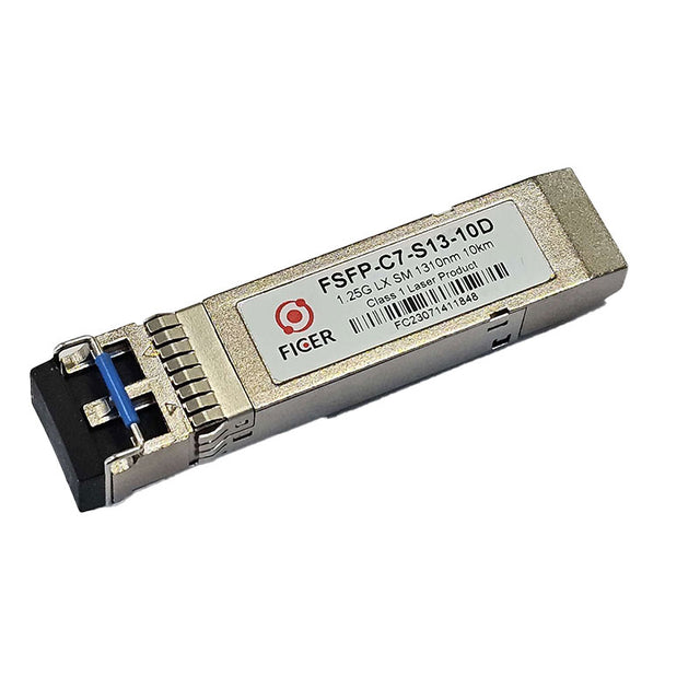 FSFP-C7-S13-10D FICER 1.25G SFP 1000BASE-SX Transceiver Hot Pluggable, Duplex LC, 1310nm FP, SMF 10KM, DDM By DrayTek - Buy Now - AU $48.24 At The Tech Geeks Australia