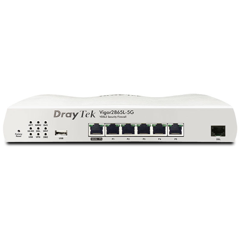 DV2865L-5G DrayTek Vigor2865L-5G Series 5G Embedded VDSL2 35b VPN Router By DrayTek - Buy Now - AU $0 At The Tech Geeks Australia