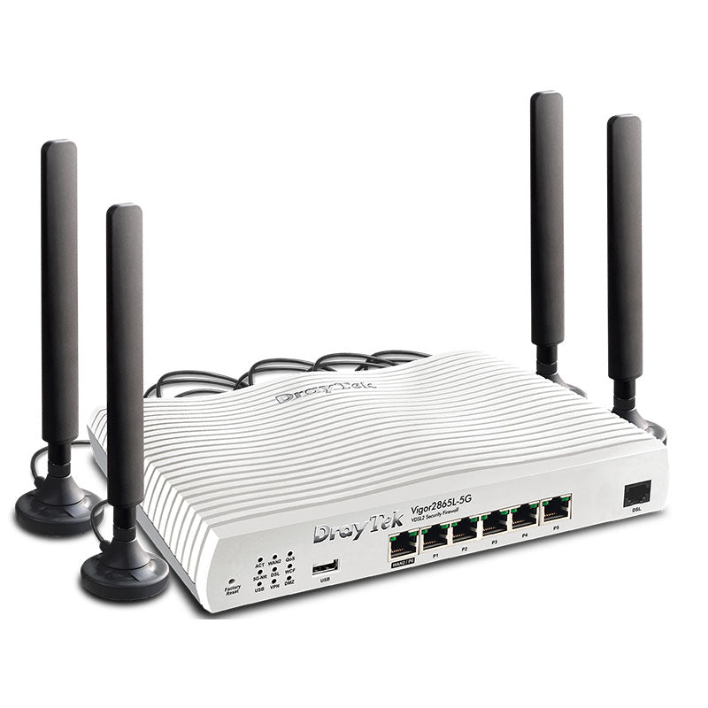 DV2865L-5G DrayTek Vigor2865L-5G Series 5G Embedded VDSL2 35b VPN Router By DrayTek - Buy Now - AU $0 At The Tech Geeks Australia