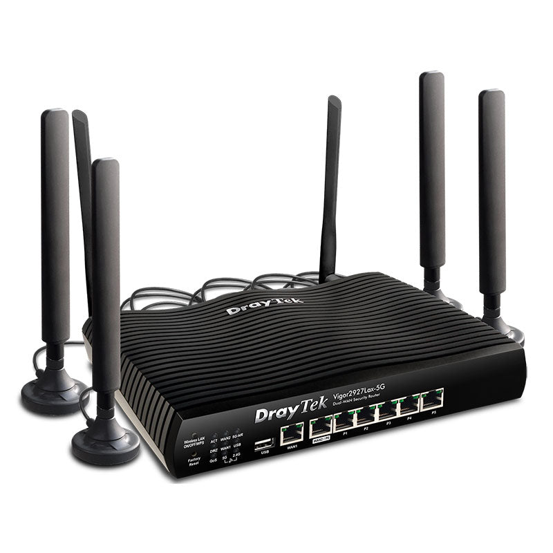 DV2927L5G DrayTek Vigor2927L-5G Series 5G Embedded Dual-WAN VPN Firewall Router By DrayTek - Buy Now - AU $1216.54 At The Tech Geeks Australia