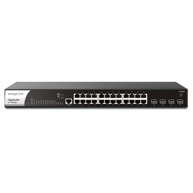 DSG2282X DrayTek VigorSwitch G2282x 28-Port L2+ Managed 10G Switch By DrayTek - Buy Now - AU $453.89 At The Tech Geeks Australia