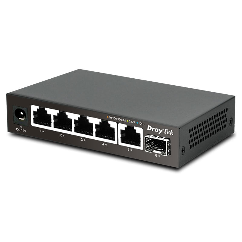 DSQ60X DrayTek VigorSwitch Q60x 2.5GbE/10G SFP+ multi-gig unmanaged switch By DrayTek - Buy Now - AU $96.54 At The Tech Geeks Australia