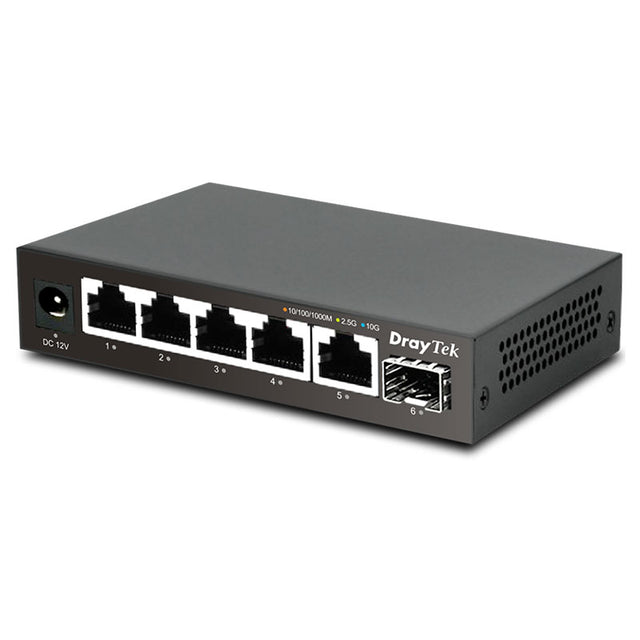 DSQ60X DrayTek VigorSwitch Q60x 2.5GbE/10G SFP+ multi-gig unmanaged switch By DrayTek - Buy Now - AU $96.54 At The Tech Geeks Australia