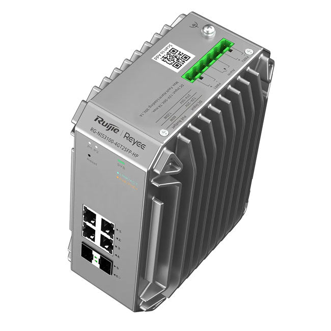 Ruijie  Reyee RG-NIS3100-4GT2SFP-HP Industrial Managed Switch, 4-Port Gigabit PoE/PoE+, 2-Port SFP, 120W PoE Power budget By Ruijie - Buy Now - AU $649 At The Tech Geeks Australia