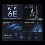 TXE73E TP-Link Archer AXE5400 Wi-Fi 6E Bluetooth PCIe Adapter By TP-LINK - Buy Now - AU $0 At The Tech Geeks Australia