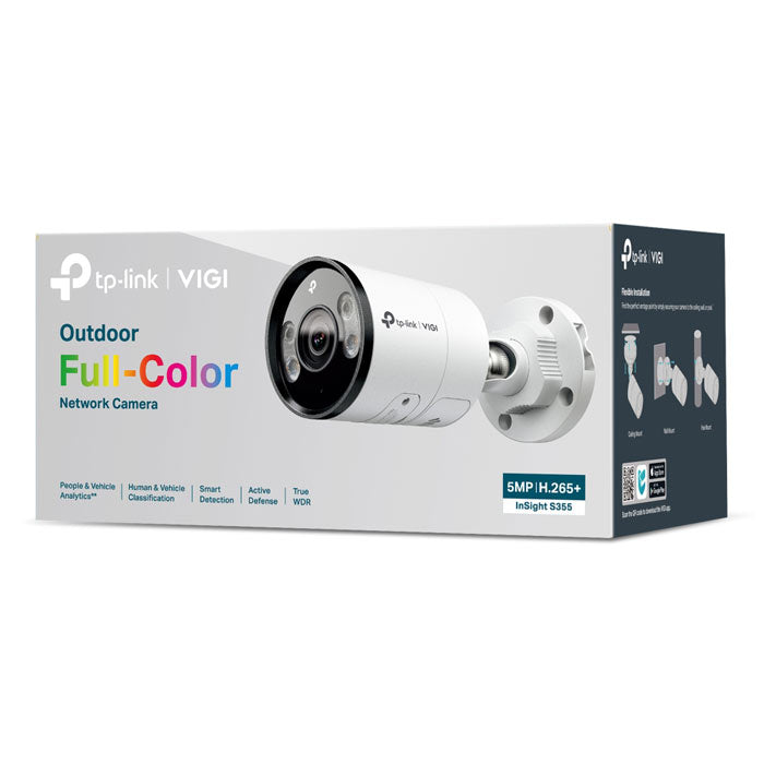 InSight S355 (2.8mm) TP-Link VIGI 5MP Outdoor Full-Colour Bullet Network Camera By TP-LINK - Buy Now - AU $171.82 At The Tech Geeks Australia