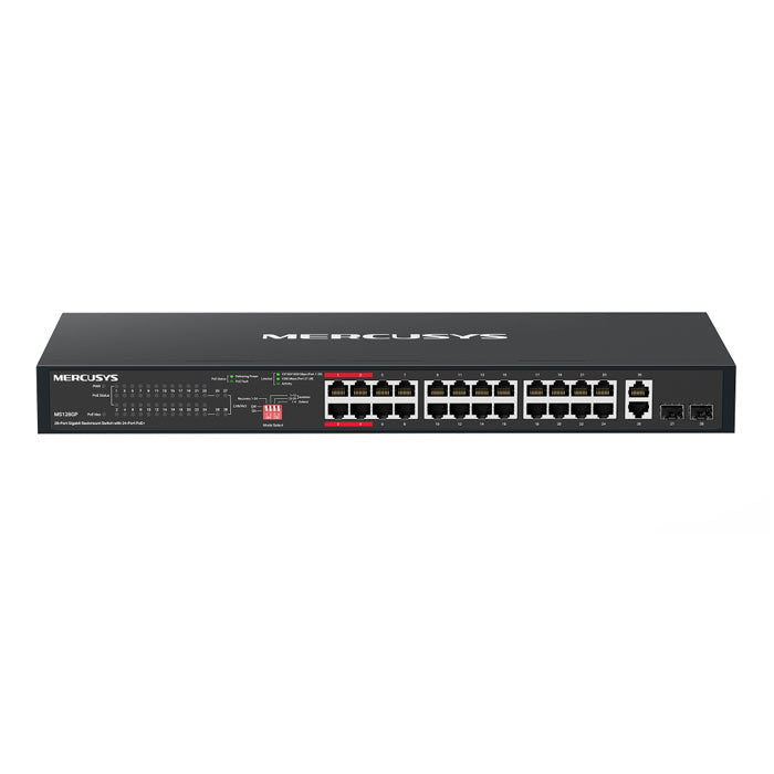 MS128GP MERCUSYS 28-Port Gigabit Rackmount Switch with 24-Port PoE+ By TP-LINK - Buy Now - AU $288.75 At The Tech Geeks Australia