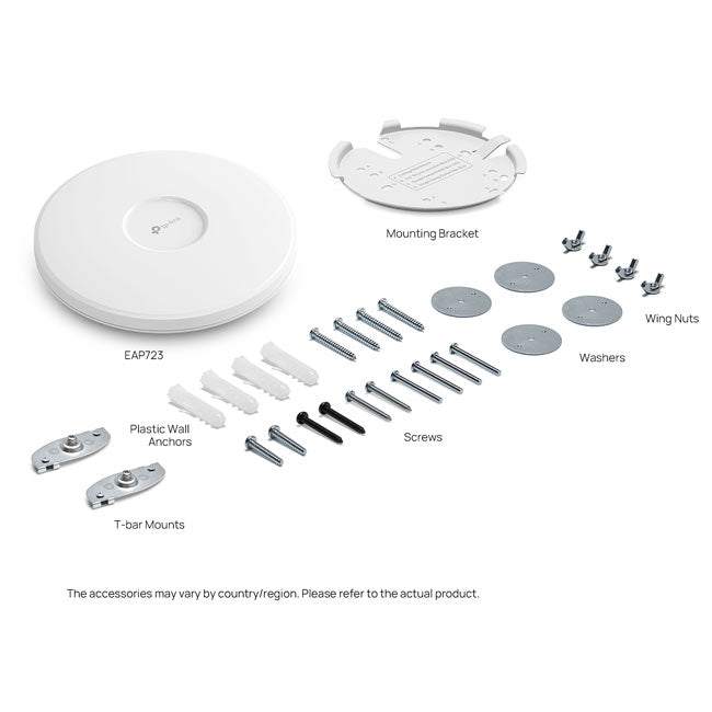 TP-Link Omada EAP723 BE3600 Ceiling Mount Dual-Band WiFi 7 Access Point 1—2.5G RJ45 Port , 688Mbps at  2.4 GHz + 2880 Mbps at 5 GHz By TP-LINK - Buy Now - AU $170.59 At The Tech Geeks Australia