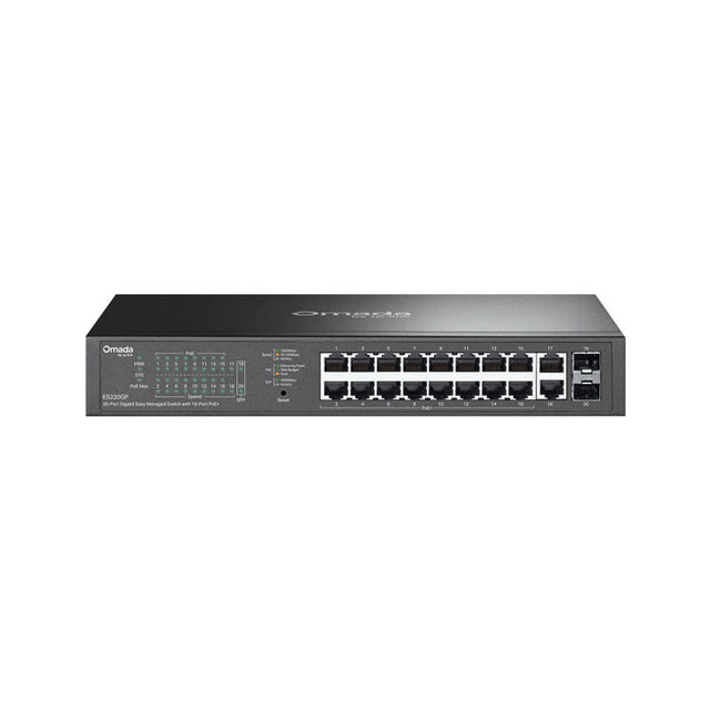 ES220GP TP-Link Omada 20-Port Gigabit Easy Managed Switch with 16-Port PoE+ By TP-LINK - Buy Now - AU $273.48 At The Tech Geeks Australia
