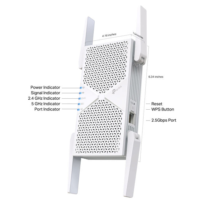 RE405BE TP-Link BE6500 Dual-Band Wi-Fi 7 Range Extender By TP-LINK - Buy Now - AU $355.33 At The Tech Geeks Australia
