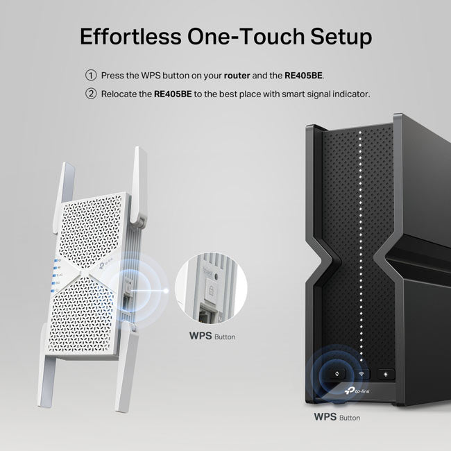 RE405BE TP-Link BE6500 Dual-Band Wi-Fi 7 Range Extender By TP-LINK - Buy Now - AU $355.33 At The Tech Geeks Australia