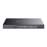 TP-Link SG5428XMPP Omada 24-Port Gigabit Stackable Lite L3 Managed PoE++ Switch with 4— 10G Slots (2)