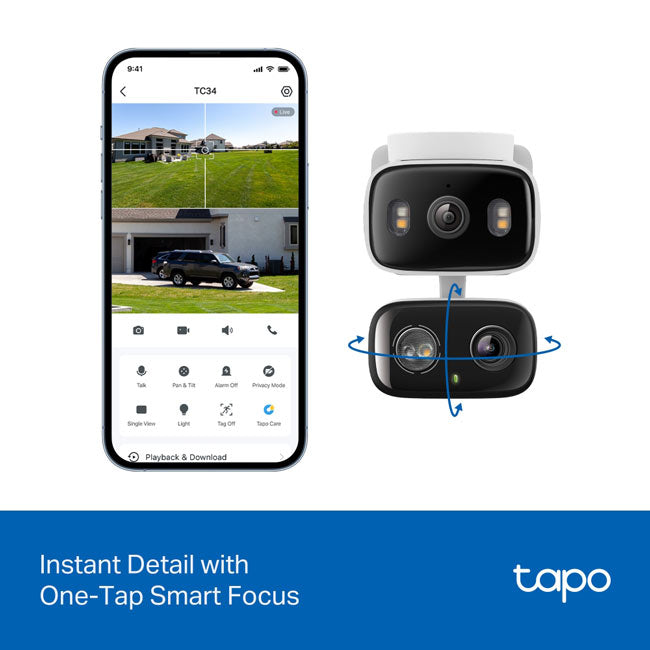 TC34 TP-Link Indoor/Outdoor Dual Lens Pan/Tilt Security Camera By TP-LINK - Buy Now - AU $146.50 At The Tech Geeks Australia