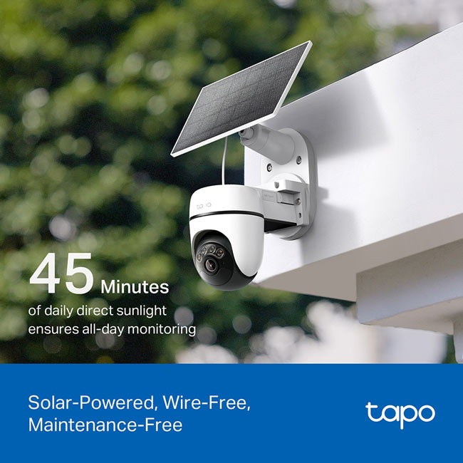 TC90 KIT TP-Link TAPO Solar-Powered Pan/Tilt Security Camera Kit By TP-LINK - Buy Now - AU $200.32 At The Tech Geeks Australia
