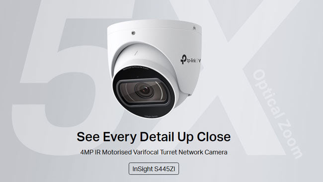 InSight S445ZI VIGI 4MP IR Motorised Varifocal Turret Network Camera By TP-LINK - Buy Now - AU $271.82 At The Tech Geeks Australia