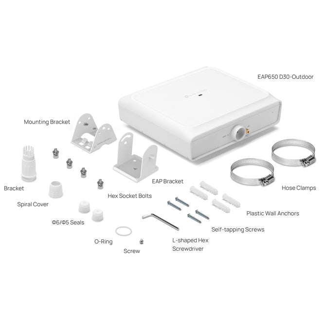 TP-Link EAP650 D30-Outdoor AX3000 Indoor/Outdoor WiFi 6 Access Point By TP-LINK - Buy Now - AU $256.26 At The Tech Geeks Australia