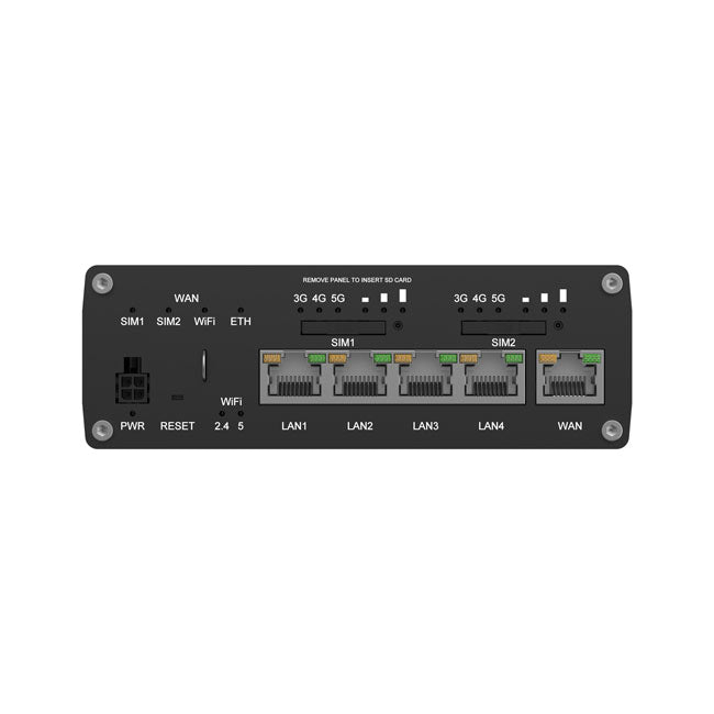 Teltonika RUTM52 Dual 5G Router, 5G dual SIM/ESIM cellular, 5 Gigabit Ethernet ports, Backward compatible with 4G(LTE Cat 20) By Teltonika - Buy Now - AU $2139.20 At The Tech Geeks Australia