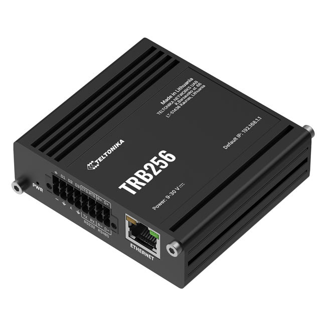 Teltonika TRB256 Industrial IoT Gateway, 4G/LTE(Cat 4), Dual SIM, 450 MHz BAND, Auto-Failover, Backup WAN, Supports DNP3, PSU excluded By Teltonika - Buy Now - AU $295.68 At The Tech Geeks Australia