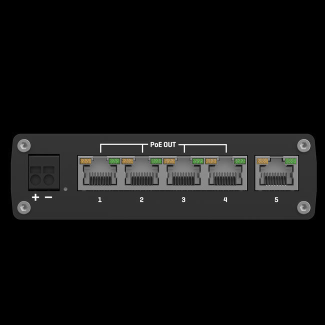 Teltonika TSW101 Automotive POE+ Switch, 4x PoE Ports, 5 x Gigabit Ethernet Ports with speeds of up to 1000 Mbps, PSU excluded By Teltonika - Buy Now - AU $122.08 At The Tech Geeks Australia