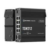 Teltonika TSW212 Managed Ethernet Switch, L2 with additional L3 Features, Supports Profinet, 8 x Gigabit Ethernet Ports, 2 x SFP Ports, PSU excluded By Teltonika - Buy Now - AU $172.48 At The Tech Geeks Australia