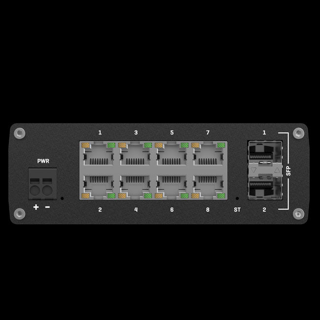 Teltonika TSW212 Managed Ethernet Switch, L2 with additional L3 Features, Supports Profinet, 8 x Gigabit Ethernet Ports, 2 x SFP Ports, PSU excluded By Teltonika - Buy Now - AU $172.48 At The Tech Geeks Australia